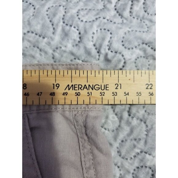 C & A Straight Fit Linen Beige Pants 40 X 32 - Picture 8 of 9